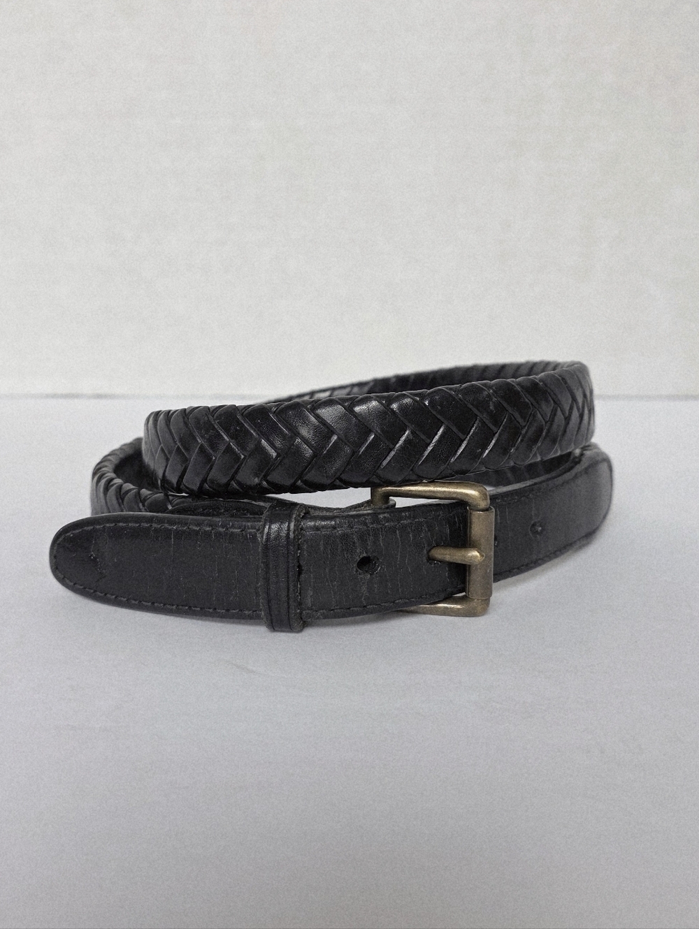 Ralph Lauren Braided Leather Belt Size 36